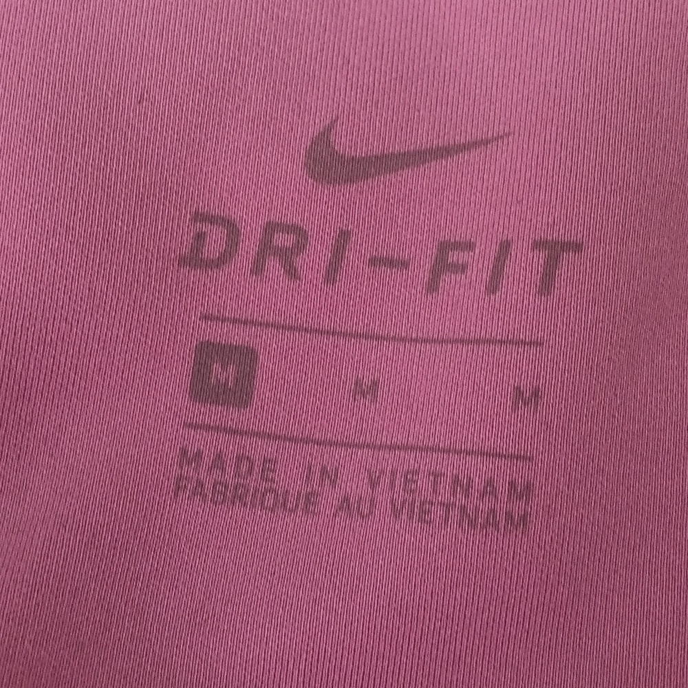 Nike Womens One Dri - Fit Geometric Pink Wine Black Colorblock Leggings sz M - Picture 10 of 11